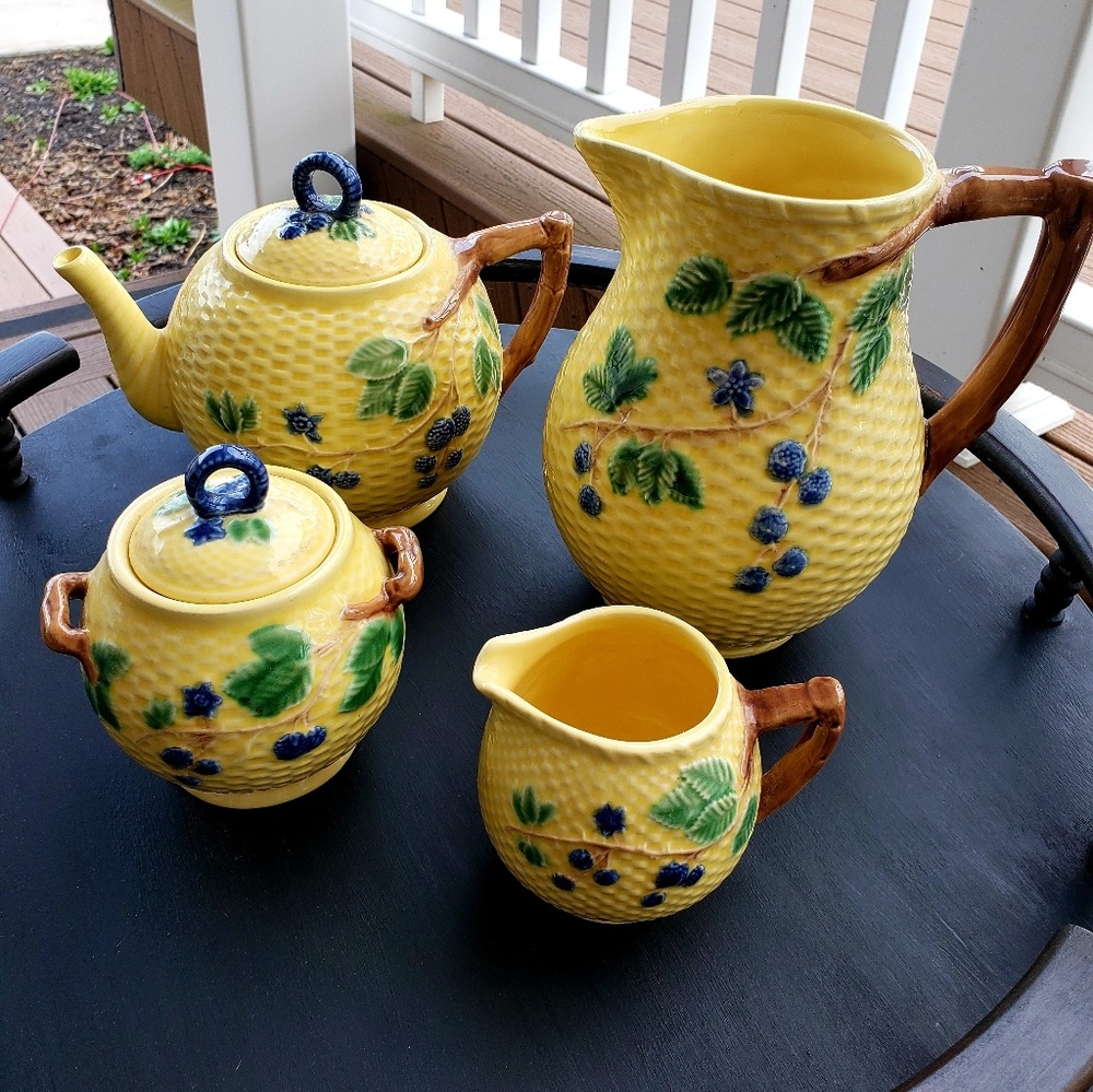 Tiffany & Co. Blackberries Majolica Tea Set